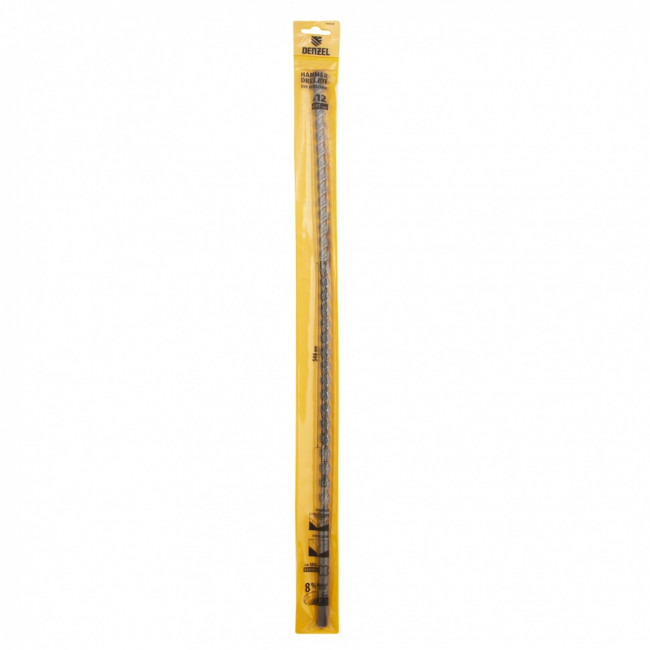Бур по бетону, двойная спираль, три пылеотводящие кромки, 12 x 600 мм DENZEL ( 705028 )