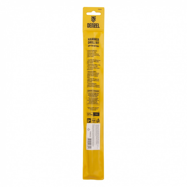 Бур по бетону, двойная спираль, три пылеотводящие кромки, 14 x 260 мм DENZEL ( 705032 ) Бур по бетону, двойная спираль, три пылеотводящие кромки, 14 x 260 мм DENZEL ( 705032 )
