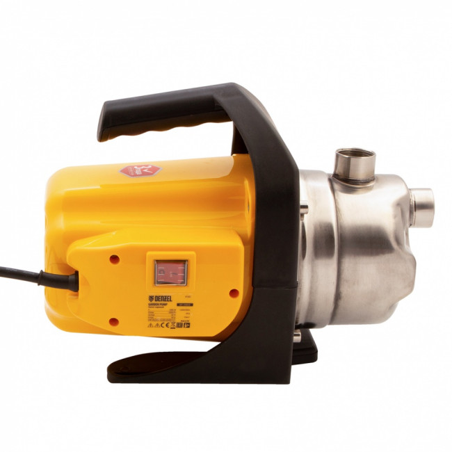Садовый поверхностный насос GP 1000Х, 1000 Вт, 3500 л/ч, подъем 44 м, нержавейка Denzel Садовый поверхностный насос GP 1000Х, 1000 Вт, 3500 л/ч, подъем 44 м, нержавейка Denzel