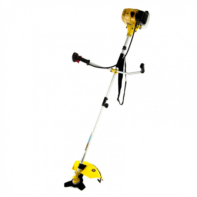 Триммер бензиновый DT 52S, 52 см3, 3 л. с, разъемная штанга, состоит из 2 частей Denzel