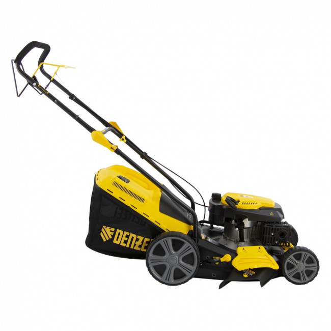 Газонокосилка бензиновая GLD-460SP, 146 куб.см, ширина 46 см, привод 7 уровней, травосборник 50 л Denzel Газонокосилка бензиновая GLD-460SP, 146 куб.см, ширина 46 см, привод 7 уровней, травосборник 50 л Denzel