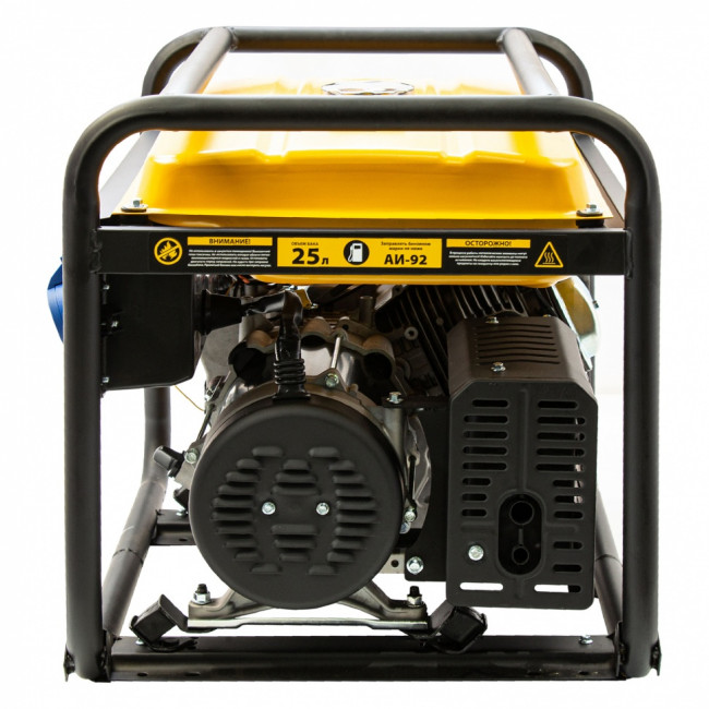 Генератор бензиновый GE 7900, 6.5 кВт, 220 В/50 Гц, 25 л, ручной пуск Denzel
