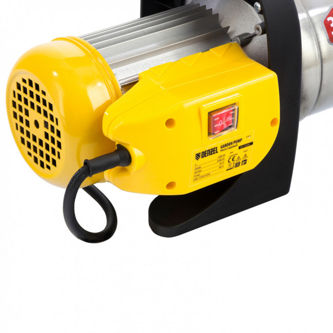 Садовый поверхностный насос GP1200Х, 1200 Вт, 3700 л/ч, подъем 46 м, нержавейка Denzel Садовый поверхностный насос GP1200Х, 1200 Вт, 3700 л/ч, подъем 46 м, нержавейка Denzel