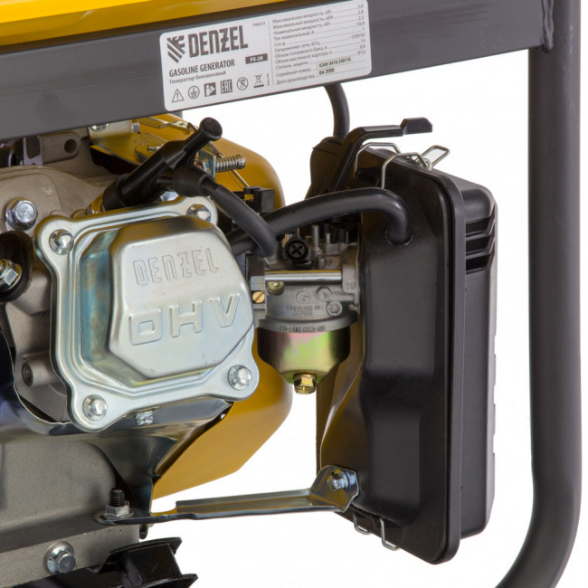 Генератор бензиновый PS 28, 2.8 кВт, 230 В, 15 л, ручной стартер Denzel ( 946824 ) Генератор бензиновый PS 28, 2.8 кВт, 230 В, 15 л, ручной стартер Denzel ( 946824 )