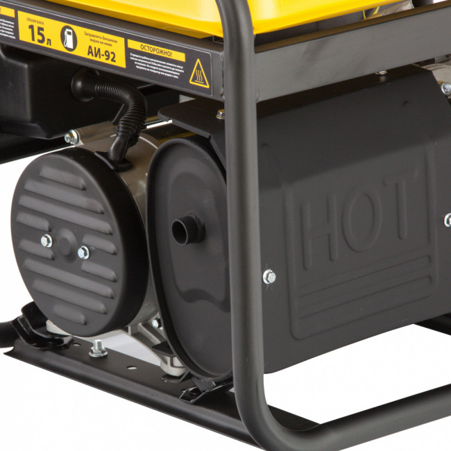 Генератор бензиновый PS 33, 3.3 кВт, 230 В, 15 л, ручной стартер Denzel