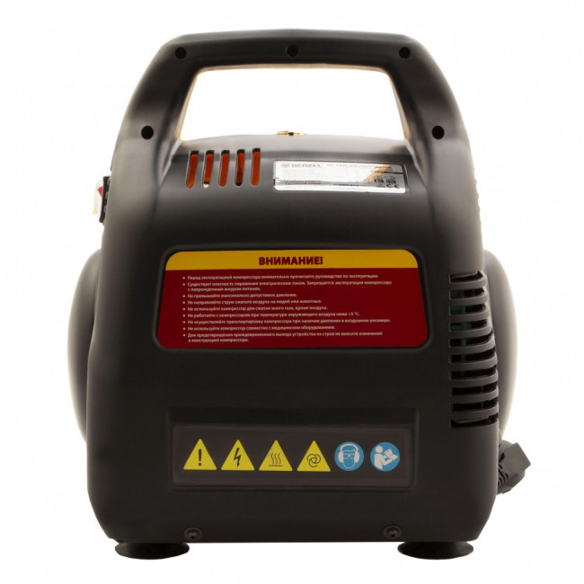 Компрессор воздушный безмасляный РС 1/6-180,1, 1 кВт, 180 л/мин, 6 л Denzel Компрессор воздушный безмасляный РС 1/6-180,1, 1 кВт, 180 л/мин, 6 л Denzel