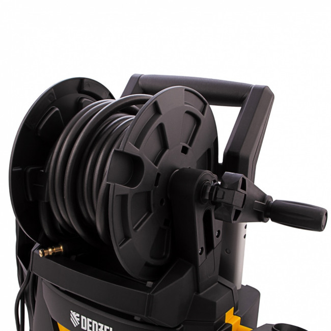 Моечная машина высокого давления R-210iD, 2600 Вт, 210 бар, 8.0 л/мин, асинхронный двигатель, барабан Denzel ( 58237 )