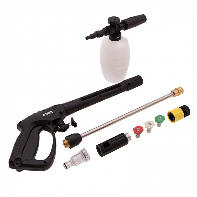 Моечная машина высокого давления R-210iD, 2600 Вт, 210 бар, 8.0 л/мин, асинхронный двигатель, барабан Denzel ( 58237 )