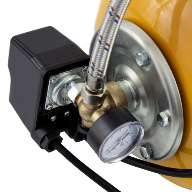 Насосная станция PS1000Х, 1000 Вт, 3500 л/ч, ресивер 24 л, подъем 44 м, нержавейка Denzel Насосная станция PS1000Х, 1000 Вт, 3500 л/ч, ресивер 24 л, подъем 44 м, нержавейка Denzel