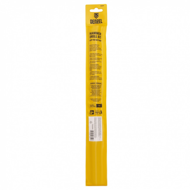 Бур по бетону, двойная спираль, три пылеотводящие кромки, 18 x 310 мм DENZEL ( 705044 )