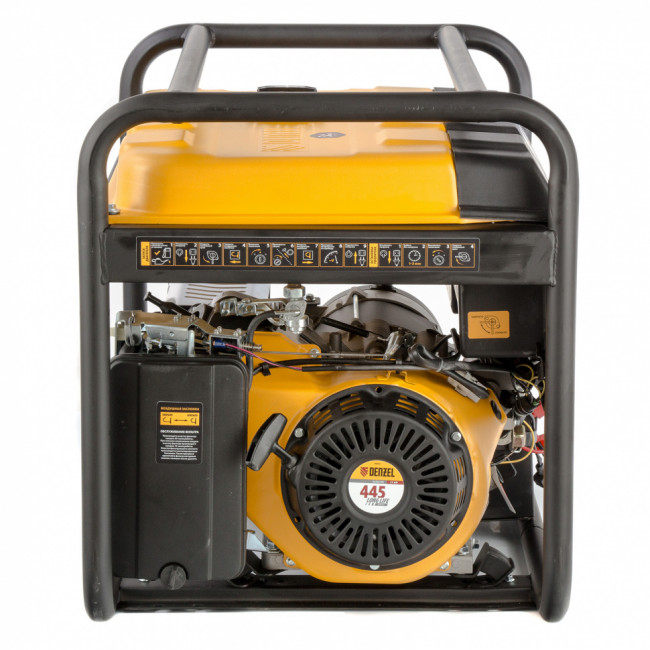 Генератор бензиновый PS 80 EA, 8.0 кВт, 230 В, 25 л, коннектор автоматики, электростартер Denzel Генератор бензиновый PS 80 EA, 8.0 кВт, 230 В, 25 л, коннектор автоматики, электростартер Denzel