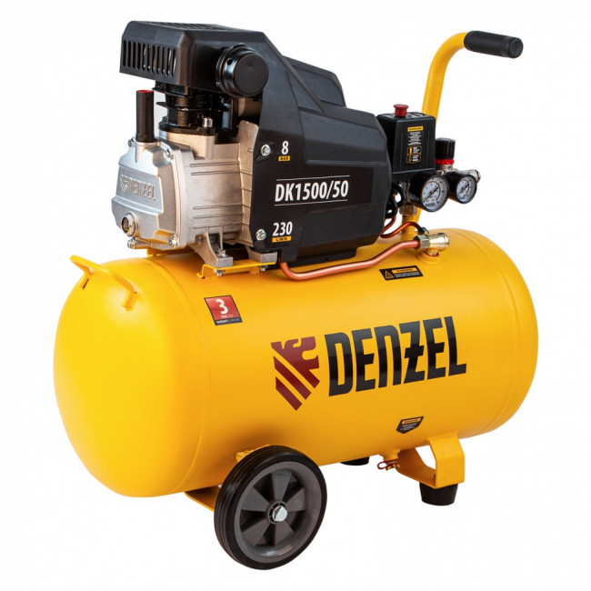 Компрессор воздушный DK1500/50, Х-PRO 1.5 кВт, 230 л/мин, 50 л Denzel Компрессор воздушный DK1500/50, Х-PRO 1.5 кВт, 230 л/мин, 50 л Denzel