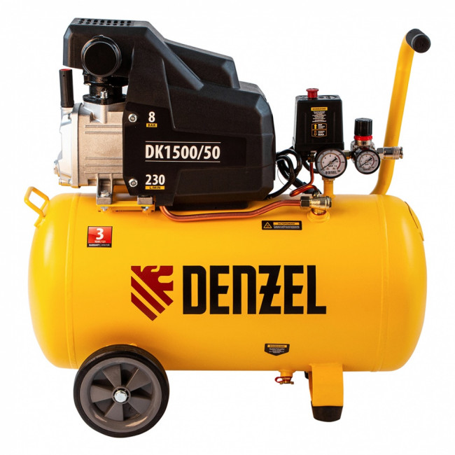 Компрессор воздушный DK1500/50, Х-PRO 1.5 кВт, 230 л/мин, 50 л Denzel Компрессор воздушный DK1500/50, Х-PRO 1.5 кВт, 230 л/мин, 50 л Denzel