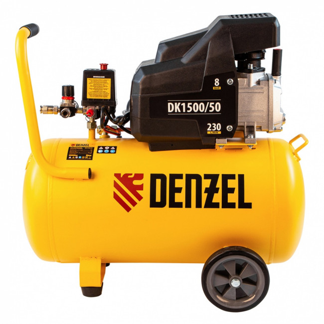 Компрессор воздушный DK1500/50, Х-PRO 1.5 кВт, 230 л/мин, 50 л Denzel Компрессор воздушный DK1500/50, Х-PRO 1.5 кВт, 230 л/мин, 50 л Denzel