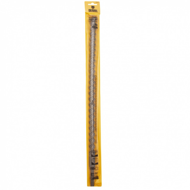 Бур по бетону, двойная спираль, три пылеотводящие кромки, 18 x 600 мм DENZEL ( 705046 )