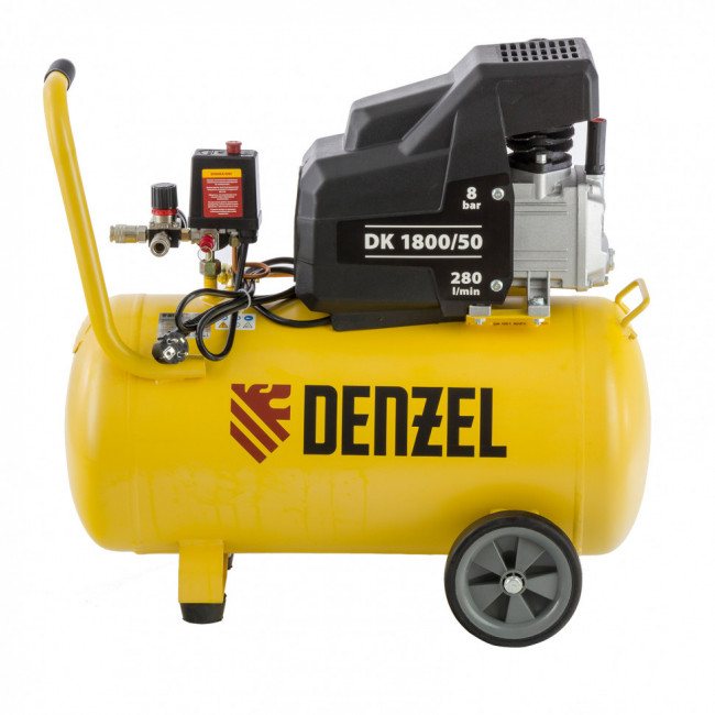 Компрессор воздушный DK1800/50, Х-PRO 1.8 кВт, 280л/мин, 50л Denzel Компрессор воздушный DK1800/50, Х-PRO 1.8 кВт, 280л/мин, 50л Denzel