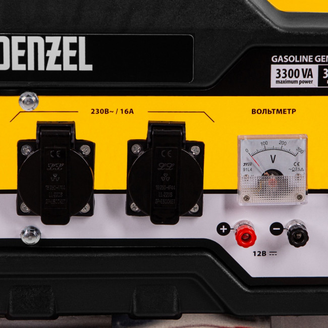 Генератор бензиновый PS-33E, 3.3 кВт, 230В, 15 л, электростартер Denzel ( 94537 ) Генератор бензиновый PS-33E, 3.3 кВт, 230В, 15 л, электростартер Denzel ( 94537 )