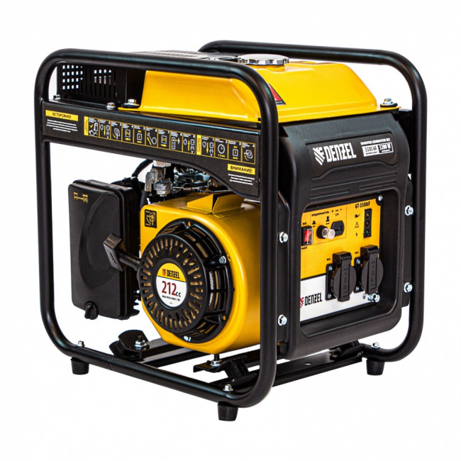 Генератор инверторный GT-3500iF, 3.5 кВт, 230 В, бак 5 л, открытый корпус, ручной старт Denzel ( 94705 ) Генератор инверторный GT-3500iF, 3.5 кВт, 230 В, бак 5 л, открытый корпус, ручной старт Denzel ( 94705 )