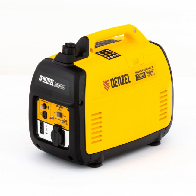 Генератор инверторный GT-1200iS, 1.2 кВт, 230 В, бак 2.4 л, закрытый корпус, ручной старт Denzel ( 94701 ) Генератор инверторный GT-1200iS, 1.2 кВт, 230 В, бак 2.4 л, закрытый корпус, ручной старт Denzel ( 94701 )