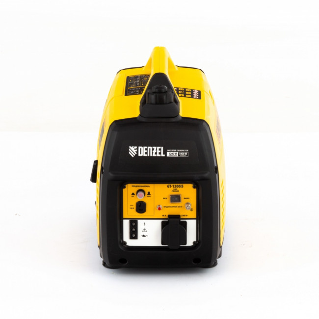 Генератор инверторный GT-1200iS, 1.2 кВт, 230 В, бак 2.4 л, закрытый корпус, ручной старт Denzel ( 94701 ) Генератор инверторный GT-1200iS, 1.2 кВт, 230 В, бак 2.4 л, закрытый корпус, ручной старт Denzel ( 94701 )