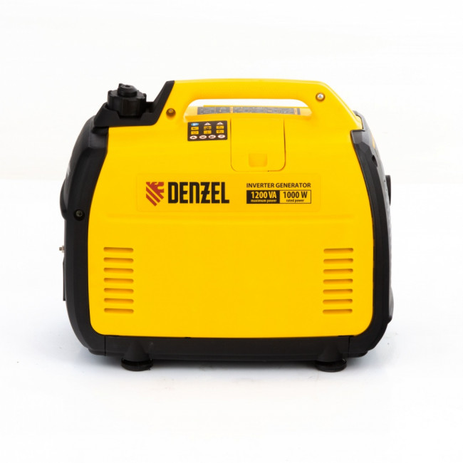 Генератор инверторный GT-1200iS, 1.2 кВт, 230 В, бак 2.4 л, закрытый корпус, ручной старт Denzel ( 94701 ) Генератор инверторный GT-1200iS, 1.2 кВт, 230 В, бак 2.4 л, закрытый корпус, ручной старт Denzel ( 94701 )