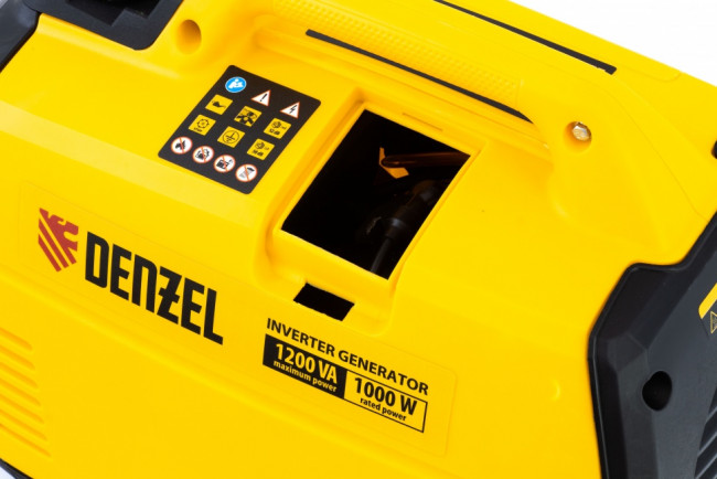 Генератор инверторный GT-1200iS, 1.2 кВт, 230 В, бак 2.4 л, закрытый корпус, ручной старт Denzel ( 94701 ) Генератор инверторный GT-1200iS, 1.2 кВт, 230 В, бак 2.4 л, закрытый корпус, ручной старт Denzel ( 94701 )