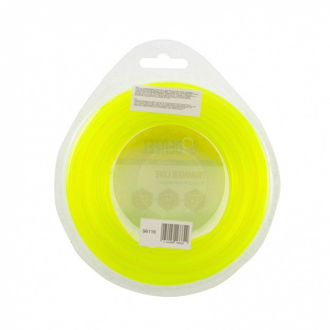 Леска для триммера, квадрат 2.4 мм х 15 м, блистер Flex cord Denzel