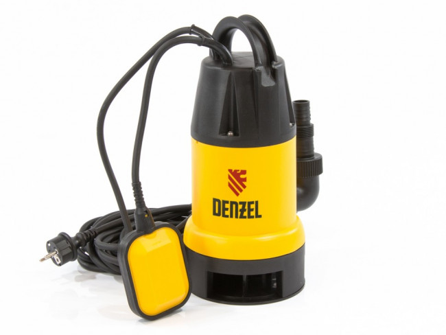 Дренажный насос DP900, 900 Вт, подъем 8.5 м, 14000 л/ч Denzel Дренажный насос DP900, 900 Вт, подъем 8.5 м, 14000 л/ч Denzel
