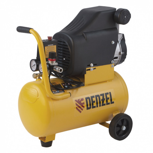 Компрессор воздушный DLC1300/24 безмасляный 1.3 кВт, 24 литра, 206 л/мин Denzel ( 58171 ) Компрессор воздушный DLC1300/24 безмасляный 1.3 кВт, 24 литра, 206 л/мин Denzel ( 58171 )