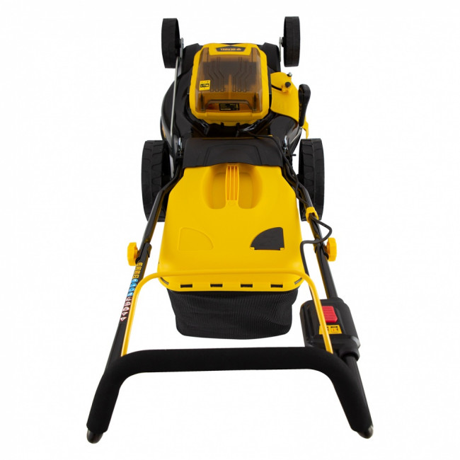 Газонокосилка аккумуляторная бесщеточная RLM450-36, Li-ion, 36 В, 4 Ач, 450 мм, травосборник 40 л Denzel ( 58910 ) Газонокосилка аккумуляторная бесщеточная RLM450-36, Li-ion, 36 В, 4 Ач, 450 мм, травосборник 40 л Denzel ( 58910 )