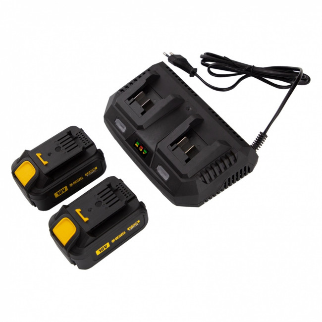 Газонокосилка аккумуляторная бесщеточная RLM450-36, Li-ion, 36 В, 4 Ач, 450 мм, травосборник 40 л Denzel ( 58910 ) Газонокосилка аккумуляторная бесщеточная RLM450-36, Li-ion, 36 В, 4 Ач, 450 мм, травосборник 40 л Denzel ( 58910 )