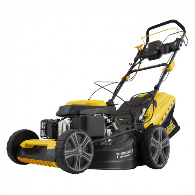 Газонокосилка бензиновая GLD-520SP-VE, 196 см3, ширина 52 см, привод, вариатор, электрический старт, 60 л Denzel ( 58806 )