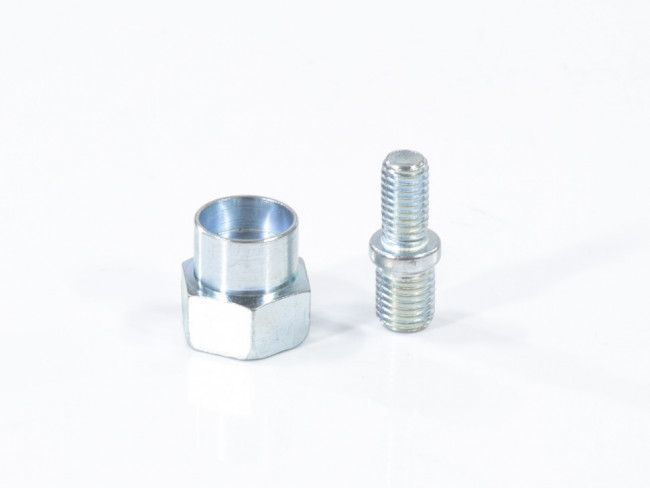 Катушка универсальная триммерная, гайка М10 х 1.25, гайка М8, винт М8-М10, левая резьба, шаг 1.25 мм Denzel Катушка универсальная триммерная, гайка М10 х 1.25, гайка М8, винт М8-М10, левая резьба, шаг 1.25 мм Denzel