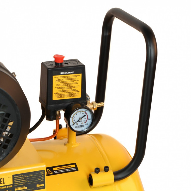 Компрессор воздушный, ременный привод BCI5500-T/270, 5.5 кВт, 270 литров, 850 л/мин Denzel ( 58129 )