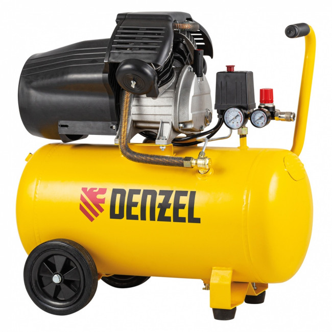 Компрессор воздушный DCV2200/50, прямой привод, 2.2 кВт, 50 литров, 380 л/мин Denzel ( 58167 )