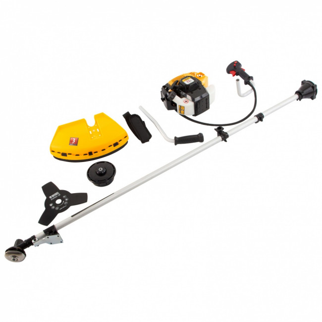 Триммер бензиновый DR-33, 33 см3, неразъемная штанга, состоит из 2 частей Denzel ( 96271 )