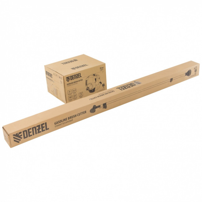 Триммер бензиновый DR-33, 33 см3, неразъемная штанга, состоит из 2 частей Denzel ( 96271 )