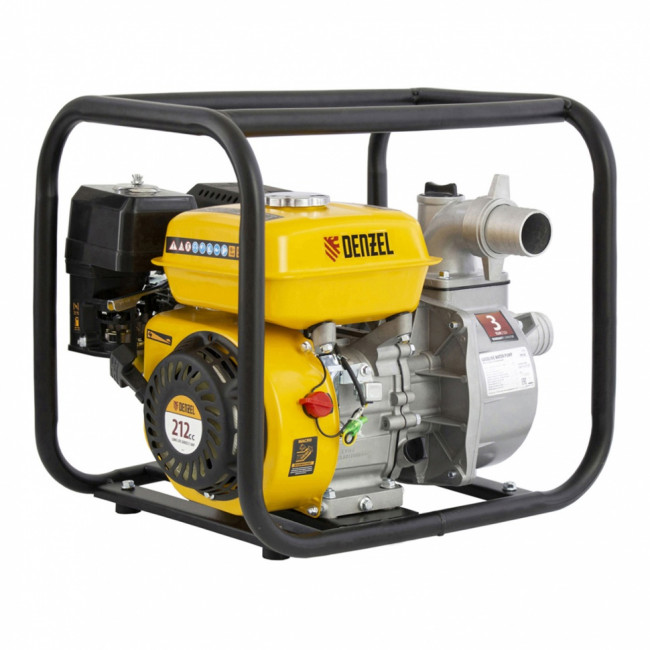 Мотопомпа бензиновая для чистой воды PX-50, 7 л.с, 2", 600 л/мин, глубина 8 м, напор 30 м Denzel ( 99201 ) Мотопомпа бензиновая для чистой воды PX-50, 7 л.с, 2", 600 л/мин, глубина 8 м, напор 30 м Denzel ( 99201 )