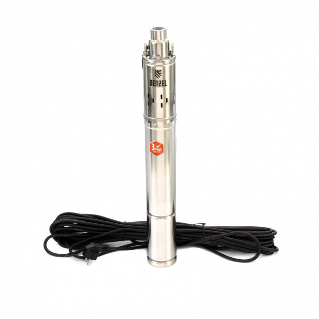 Скважинный насос DWS-3-75, винтовой, диаметр 3", 500 Вт, 1600 л/ч, напор 75 м Denzel Скважинный насос DWS-3-75, винтовой, диаметр 3", 500 Вт, 1600 л/ч, напор 75 м Denzel