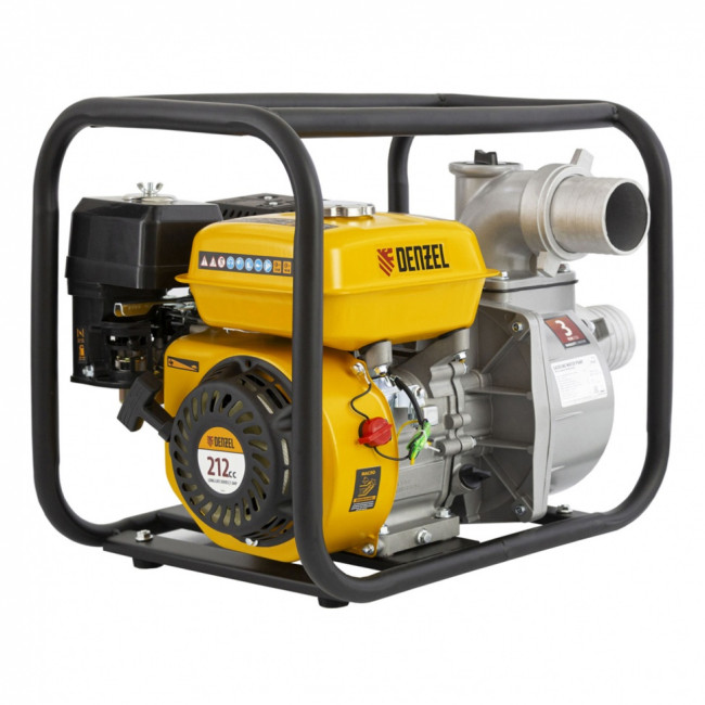 Мотопомпа бензиновая для чистой воды PX-80, 7 л.с, 3", 1000 л/мин, глубина 8 м, напор 30 м Denzel ( 99202 ) Мотопомпа бензиновая для чистой воды PX-80, 7 л.с, 3", 1000 л/мин, глубина 8 м, напор 30 м Denzel ( 99202 )