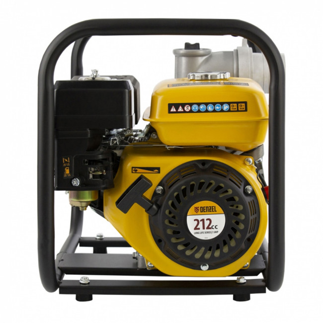 Мотопомпа бензиновая для чистой воды PX-80, 7 л.с, 3", 1000 л/мин, глубина 8 м, напор 30 м Denzel ( 99202 ) Мотопомпа бензиновая для чистой воды PX-80, 7 л.с, 3", 1000 л/мин, глубина 8 м, напор 30 м Denzel ( 99202 )