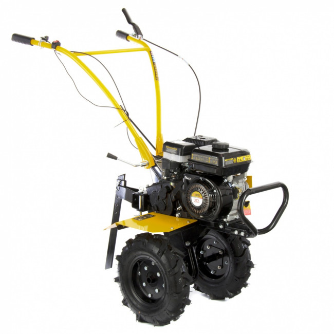 Мотоблок DPT-270, 7 л.с, ременное сцепление, ширина 85 см, глубина 35 см, фрез 3 х 4, ШОМ, передачи 2В/1Н Denzel Мотоблок DPT-270, 7 л.с, ременное сцепление, ширина 85 см, глубина 35 см, фрез 3 х 4, ШОМ, передачи 2В/1Н Denzel