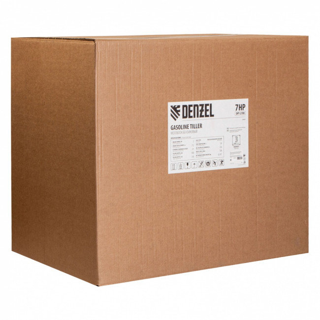 Мотоблок DPT-270X, 7 л.с, дисковое сцепление, ширина 90 см, глубина 35 см, фрез 3 х 4, ВОМ, передачи 2В/1Н Denzel Мотоблок DPT-270X, 7 л.с, дисковое сцепление, ширина 90 см, глубина 35 см, фрез 3 х 4, ВОМ, передачи 2В/1Н Denzel