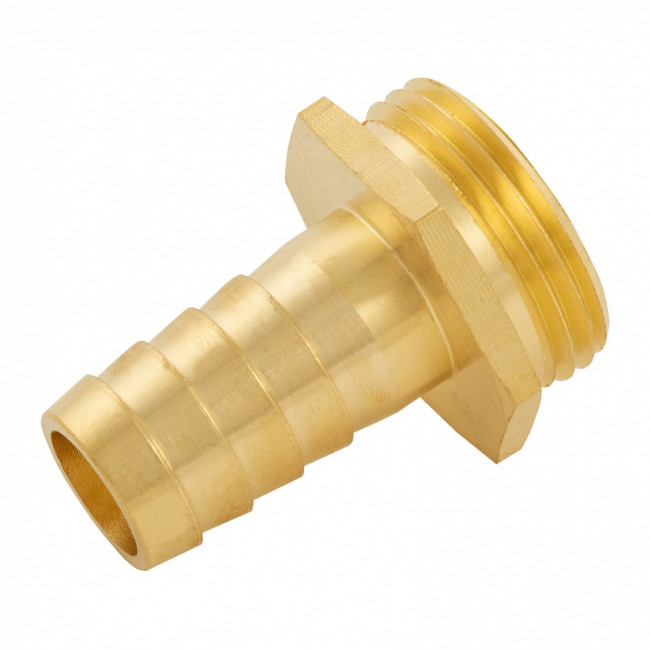 Штуцер для шланга 3/4" с наружной резьбой G1" Denzel Штуцер для шланга 3/4" с наружной резьбой G1" Denzel