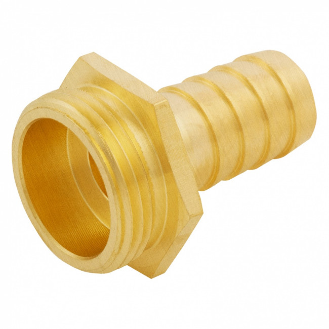 Штуцер для шланга 3/4" с наружной резьбой G1" Denzel Штуцер для шланга 3/4" с наружной резьбой G1" Denzel