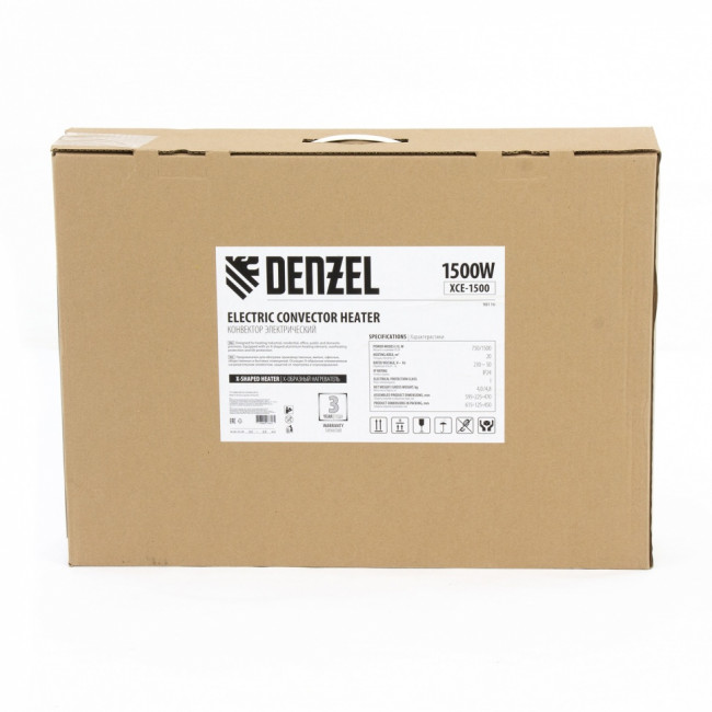 Конвектор электрический XCE-1500, 230 В, 1500 Вт, X-образный нагреватель Denzel ( 98116 ) Конвектор электрический XCE-1500, 230 В, 1500 Вт, X-образный нагреватель Denzel ( 98116 )
