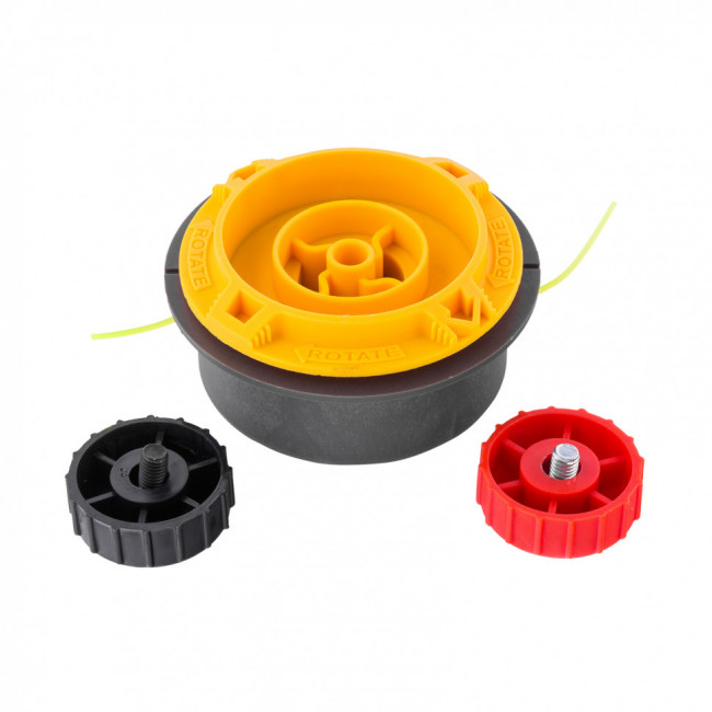 Катушка триммерная полуавтомат, быстрая заправка, шестигранник HEX х 15/6, болт 5/16 левый, М8 левый Denzel Катушка триммерная полуавтомат, быстрая заправка, шестигранник HEX х 15/6, болт 5/16 левый, М8 левый Denzel