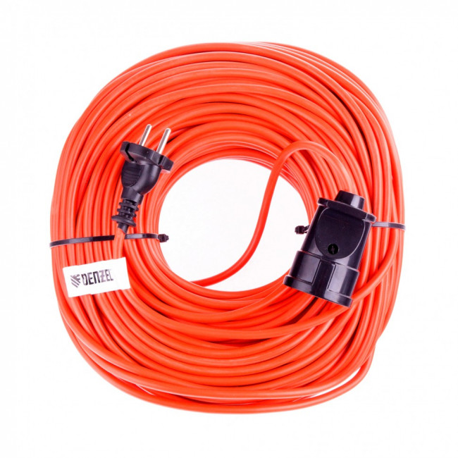 Удлинитель-шнур силовой, 50 м, 1 розетка, 10 A, серия УХ10 Denzel Удлинитель-шнур силовой, 50 м, 1 розетка, 10 A, серия УХ10 Denzel