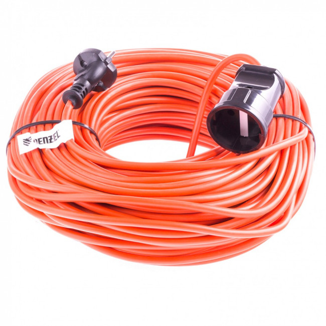 Удлинитель-шнур силовой, 50 м, 1 розетка, 10 A, серия УХ10 Denzel Удлинитель-шнур силовой, 50 м, 1 розетка, 10 A, серия УХ10 Denzel