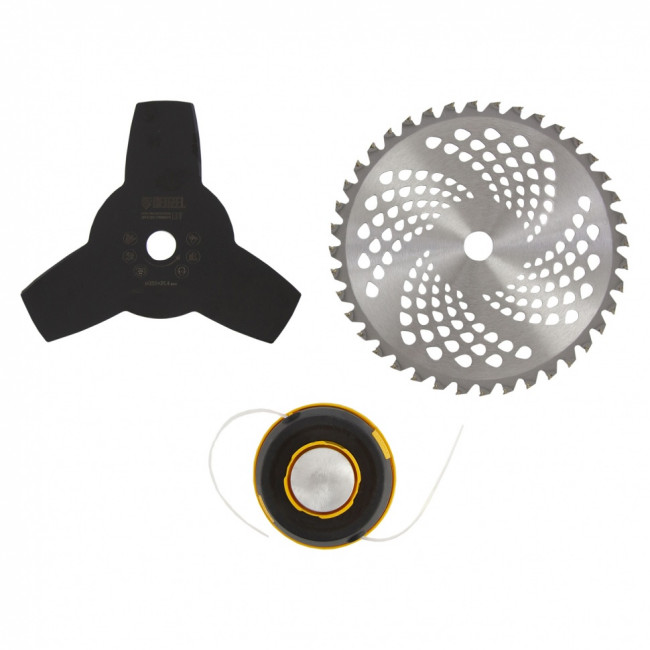 Триммер бензиновый DTL-37-4T, 4-тактный, 37 см3, неразъемная штанга, состоит из 2 частей Denzel ( 96267 )